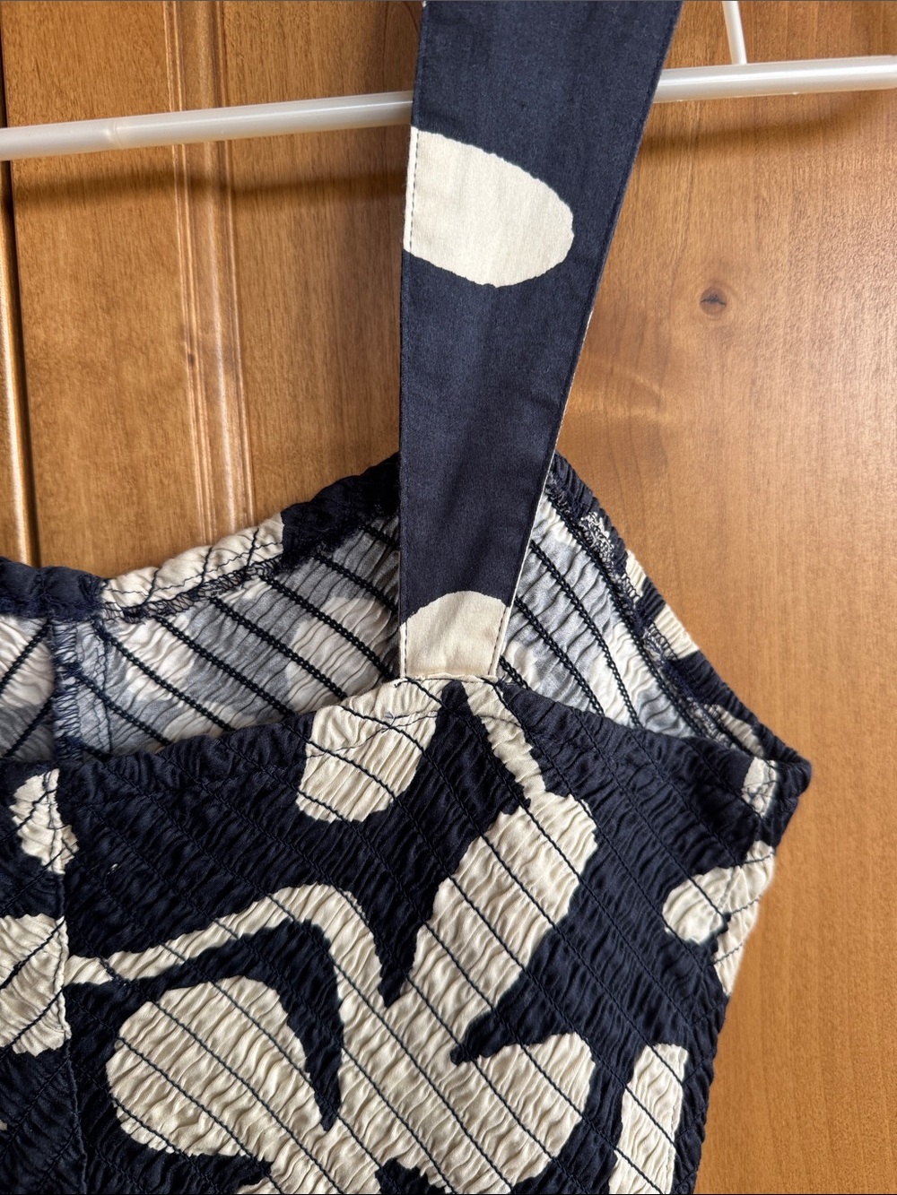 NIC+ZOE Navy and Cream Glowing Flower Sarah Dress - Picture 7 of 11